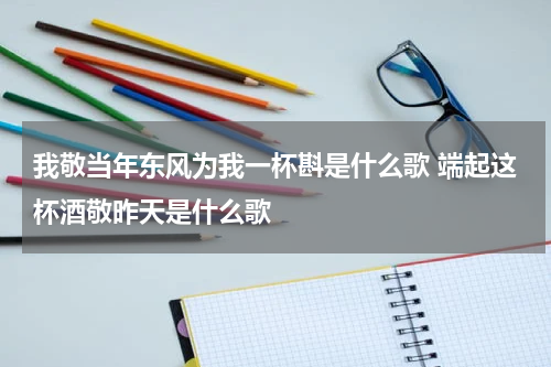 我敬当年东风为我一杯斟是什么歌 端起这杯酒敬昨天是什么歌