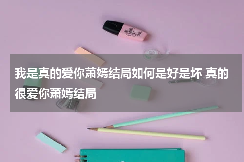 我是真的爱你萧嫣结局如何是好是坏 真的很爱你萧嫣结局