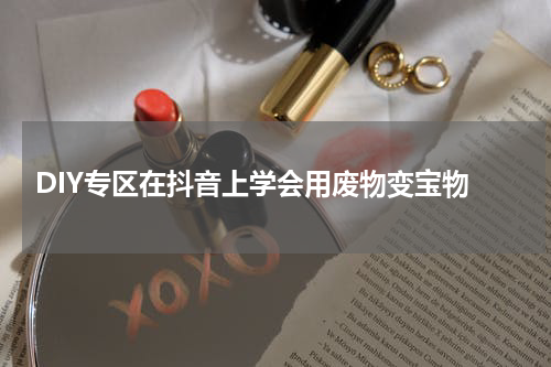  DIY专区在抖音上学会用废物变宝物