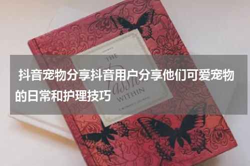  抖音宠物分享抖音用户分享他们可爱宠物的日常和护理技巧