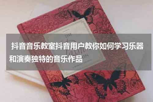 抖音音乐教室抖音用户教你如何学习乐器和演奏独特的音乐作品
