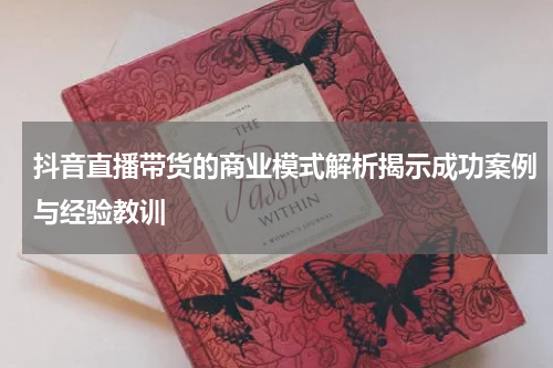 抖音直播带货的商业模式解析揭示成功案例与经验教训