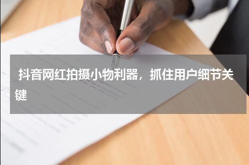  抖音网红拍摄小物利器，抓住用户细节关键