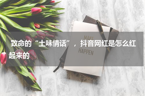  致命的“土味情话”，抖音网红是怎么红起来的