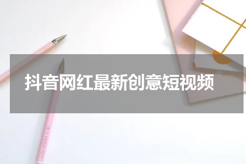  抖音网红最新创意短视频